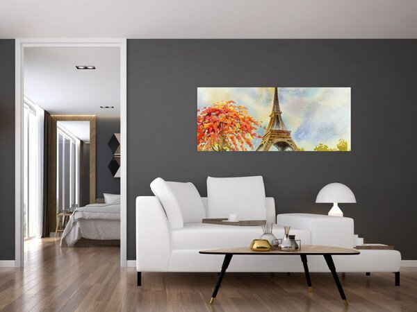 Slikana slika Eiffelovog tornja (120x50 cm)