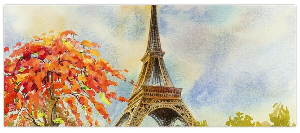 Slikana slika Eiffelovog tornja (120x50 cm)