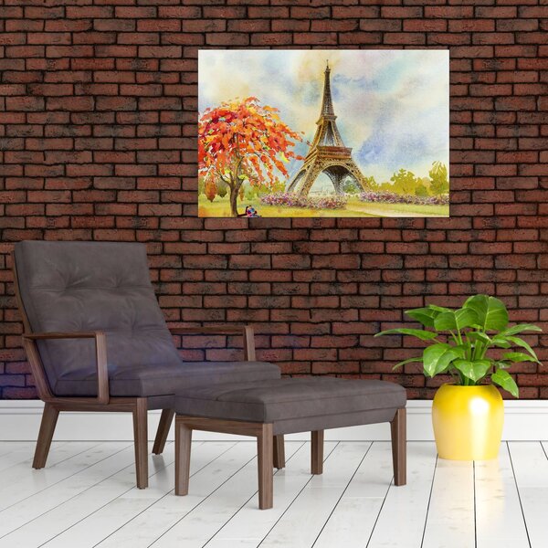 Slikana slika Eiffelovog tornja (90x60 cm)