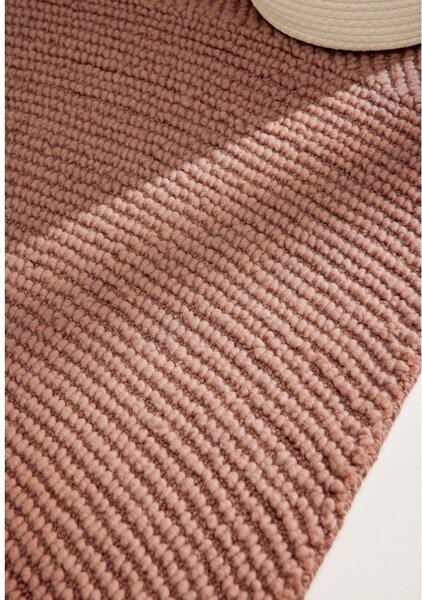 Ručno rađena vunena staza boja terakote 80x200 cm Calmio – Hanse Home