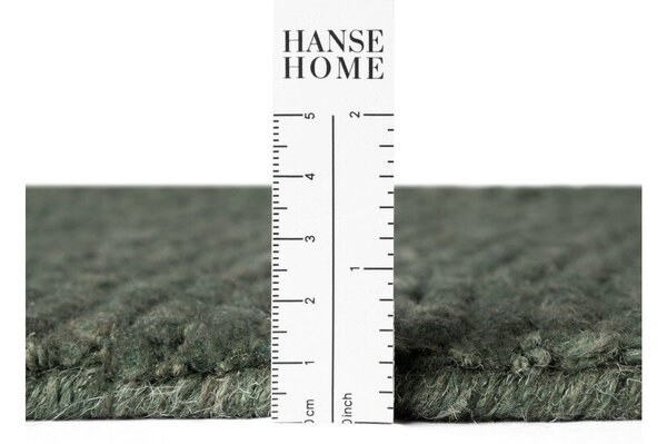 Tamno zeleni ručno rađen vunen tepih 160x230 cm Calmio – Hanse Home