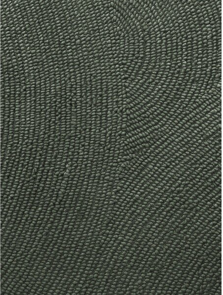 Tamno zeleni ručno rađen vunen tepih 160x230 cm Calmio – Hanse Home
