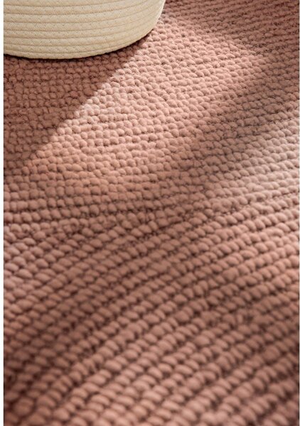 Ručno rađen vunen tepih boje terakote 80x150 cm Calmio – Hanse Home