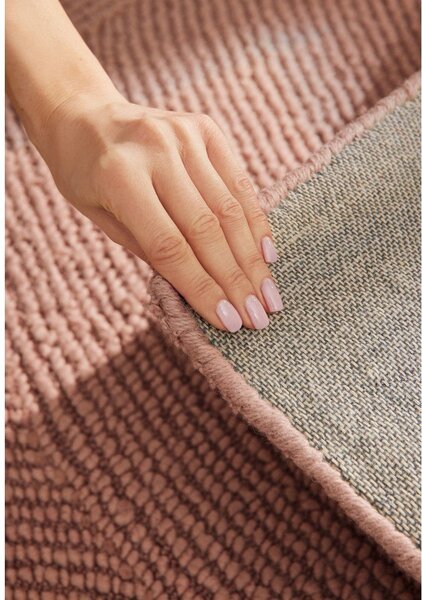 Ručno rađen vunen tepih boje terakote 80x150 cm Calmio – Hanse Home