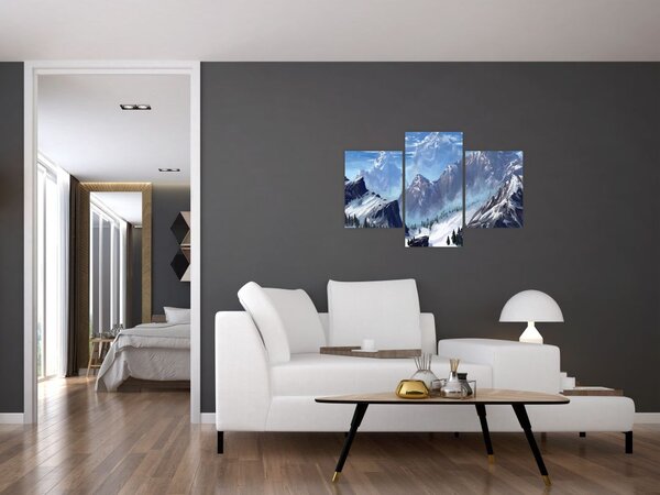 Slika - Naslikane planine (90x60 cm)