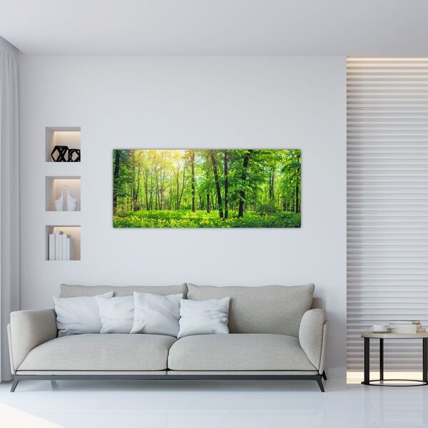 Slika - Proljetna listopadna šuma (120x50 cm)
