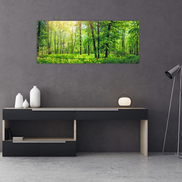 Slika - Proljetna listopadna šuma (120x50 cm)