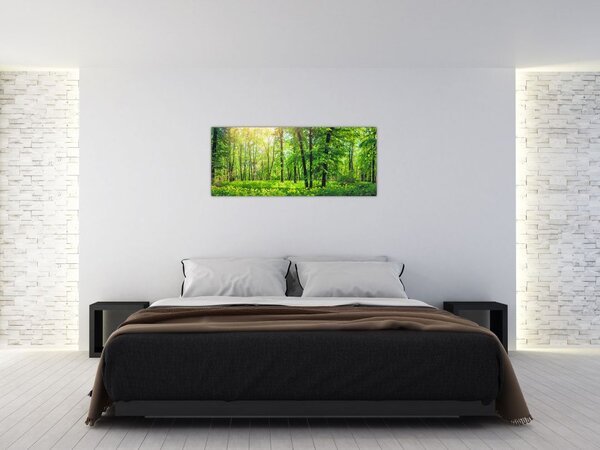 Slika - Proljetna listopadna šuma (120x50 cm)