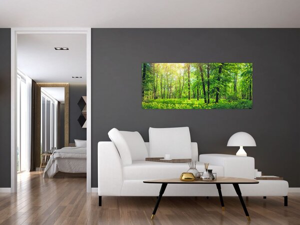 Slika - Proljetna listopadna šuma (120x50 cm)