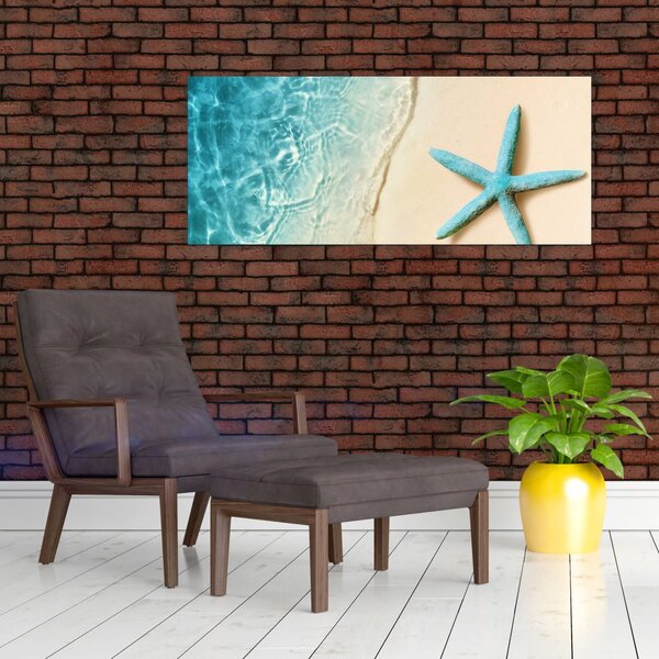 Slika - Morska zvijezda na plaži (120x50 cm)