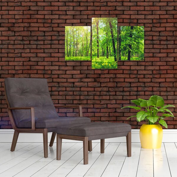Slika - Proljetna listopadna šuma (90x60 cm)