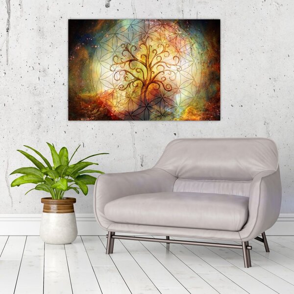 Apstraktna slika stabla (90x60 cm)