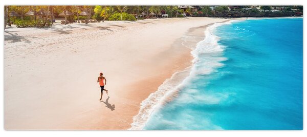 Slikanje - Trčanje na plaži (120x50 cm)