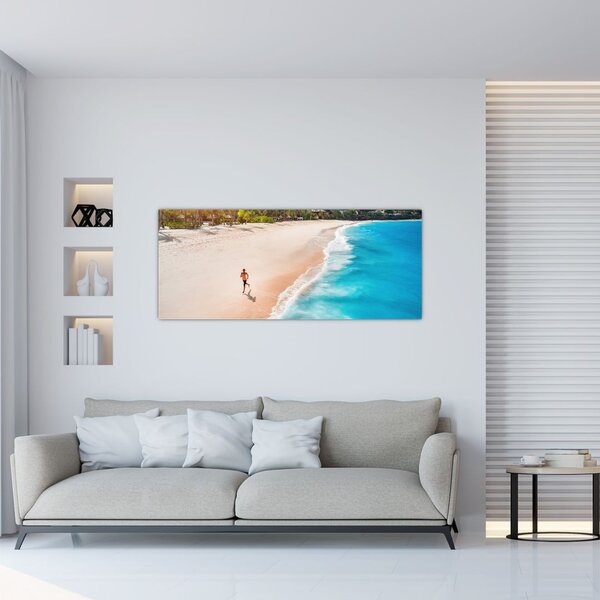 Slikanje - Trčanje na plaži (120x50 cm)