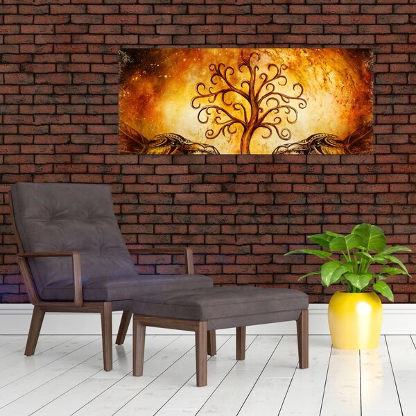 Prirodna apstraktna slika stabla (120x50 cm)