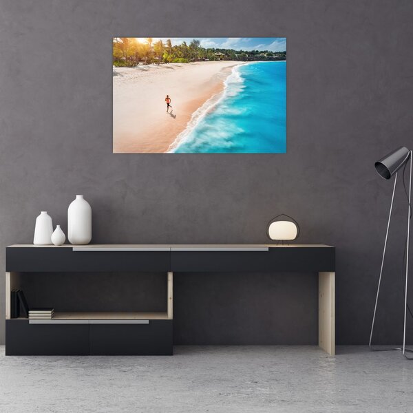 Slikanje - Trčanje na plaži (90x60 cm)