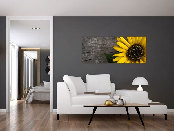 Slika - Cvijet suncokreta (120x50 cm)