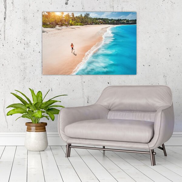 Slikanje - Trčanje na plaži (90x60 cm)