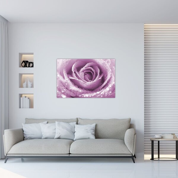 Slika detalja cvijeta ruže (90x60 cm)