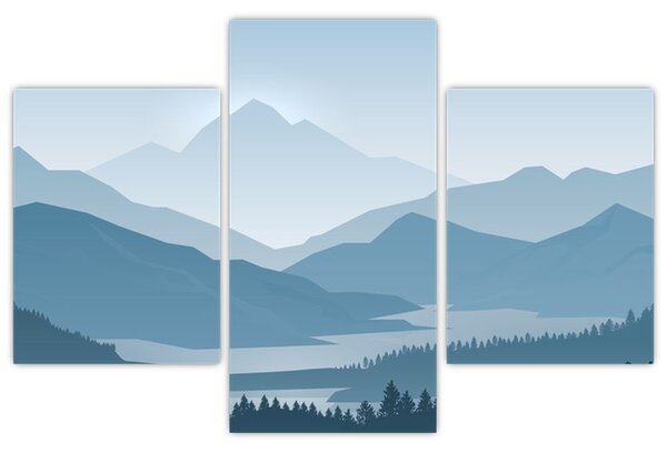 Slika - Planine pogledom grafičara (90x60 cm)