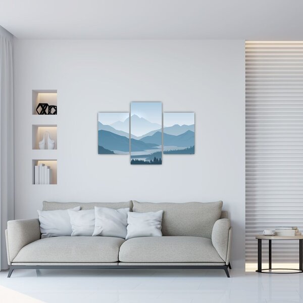 Slika - Planine pogledom grafičara (90x60 cm)