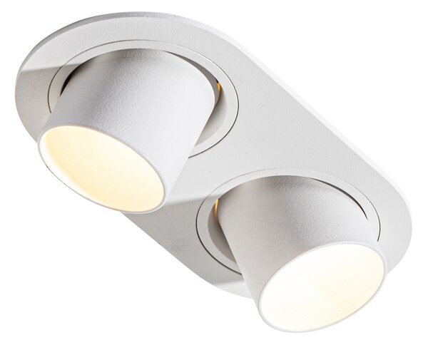 Okruglo ugradno svjetlo bijelo GU10 35 mm podesivo 2-svjetlo - Installa