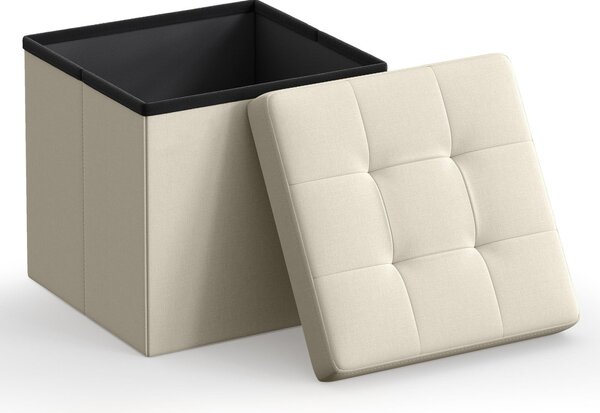 Tabure s prostorom za pohranu OTTOMAN 30x30 cm, krem boje
