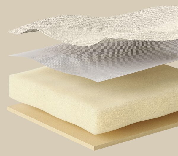 Tabure s prostorom za pohranu OTTOMAN 30x30 cm, krem boje