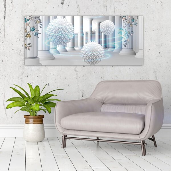 Apstraktna slika u antičkom stilu (120x50 cm)