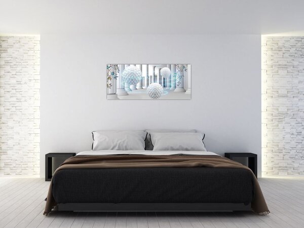 Apstraktna slika u antičkom stilu (120x50 cm)