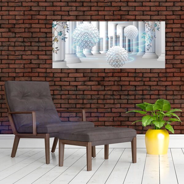 Apstraktna slika u antičkom stilu (120x50 cm)