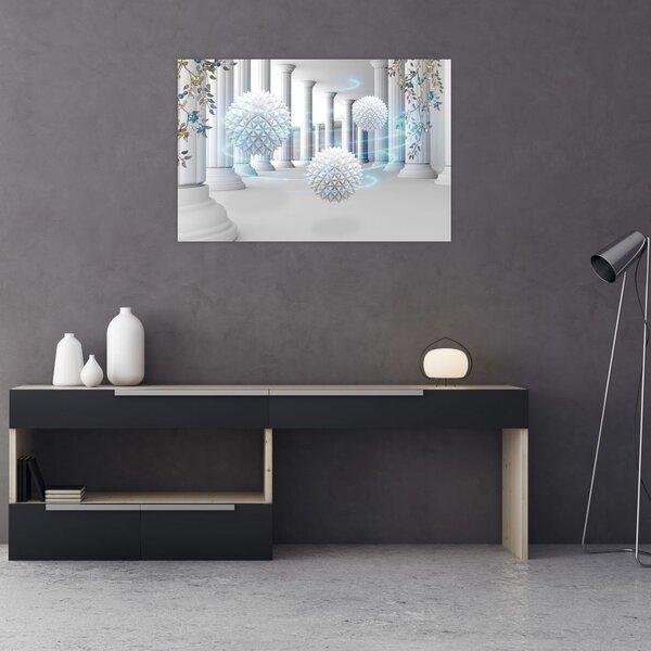 Apstraktna slika u antičkom stilu (90x60 cm)
