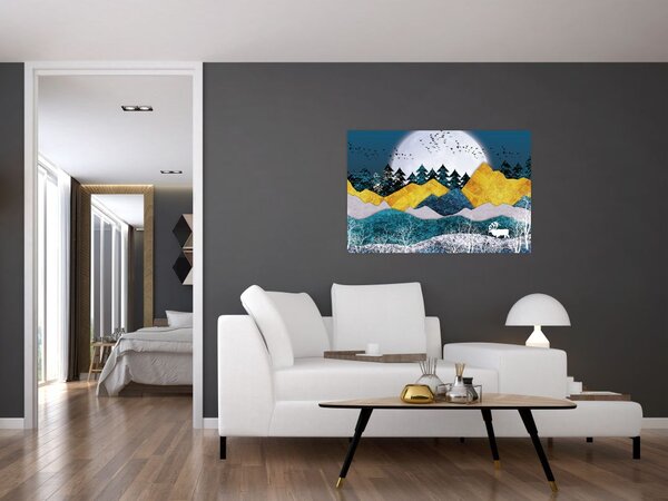 Slika - Polarni krajolik (90x60 cm)