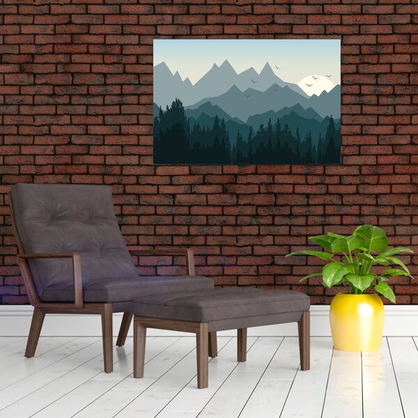 Slika - Planine pogledom grafičara (90x60 cm)
