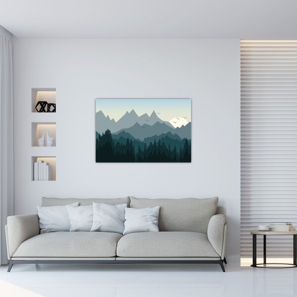 Slika - Planine pogledom grafičara (90x60 cm)