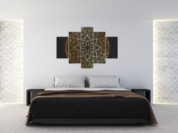Slika zlatne apstrakcije (150x105 cm)