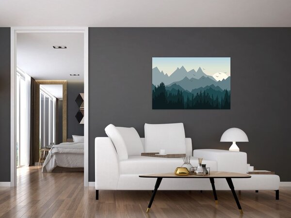 Slika - Planine pogledom grafičara (90x60 cm)
