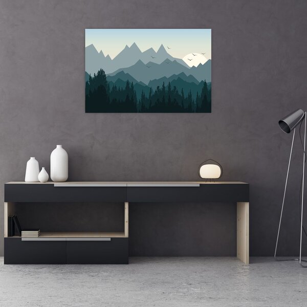 Slika - Planine pogledom grafičara (90x60 cm)