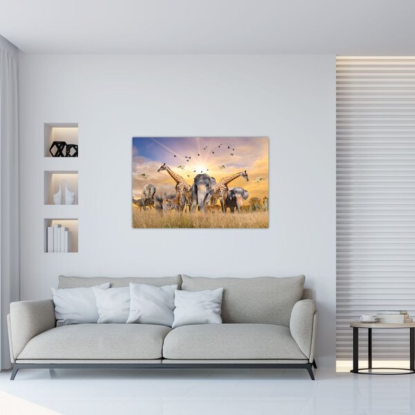 Slika - Afričke životinje (90x60 cm)
