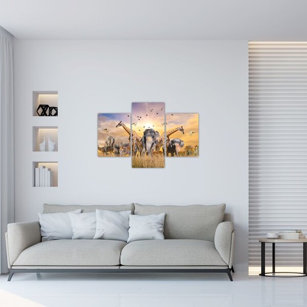 Slika - Afričke životinje (90x60 cm)