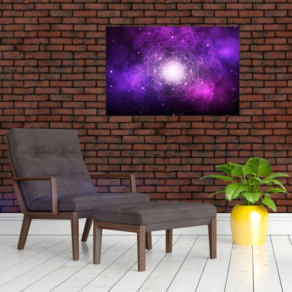 Slika ljubičaste apstrakcije (90x60 cm)