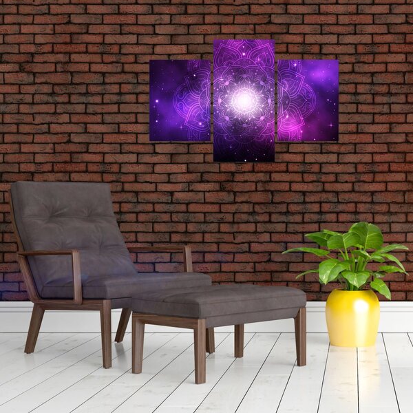 Slika ljubičaste apstrakcije (90x60 cm)