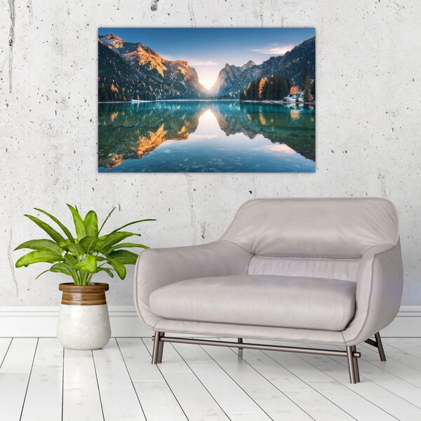 Slika - Gorsko jezero (90x60 cm)