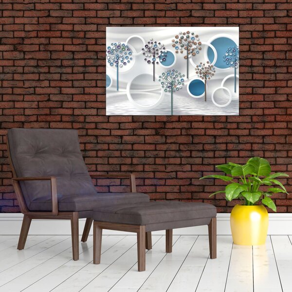 Slika umjetničke apstrakcije (90x60 cm)