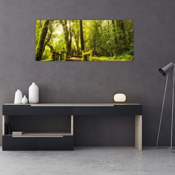 Slika džungle i mahovine (120x50 cm)