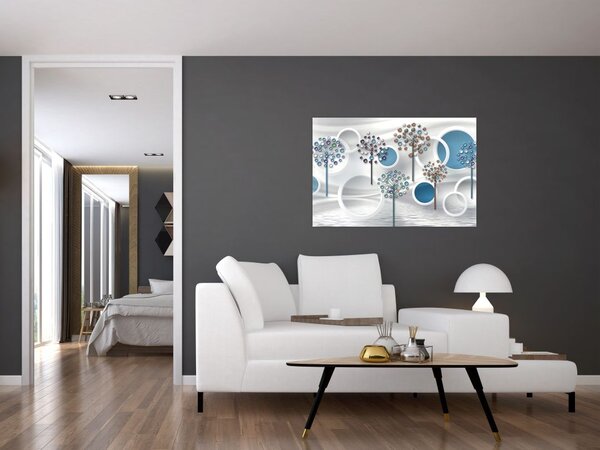Slika umjetničke apstrakcije (90x60 cm)
