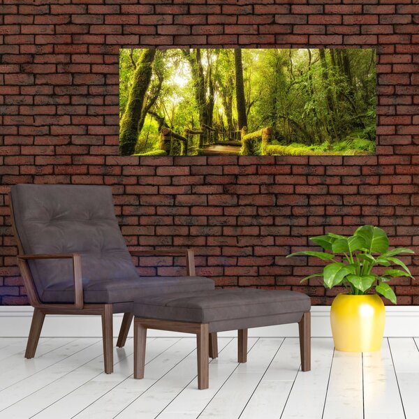 Slika džungle i mahovine (120x50 cm)