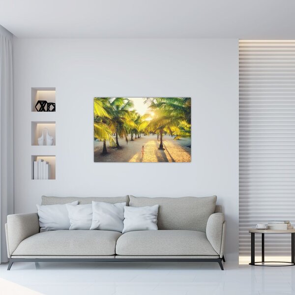 Slika - Žena i palme (90x60 cm)
