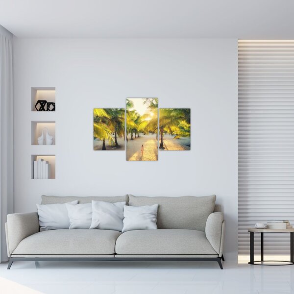 Slika - Žena i palme (90x60 cm)