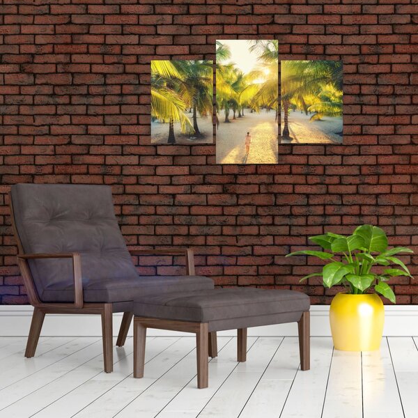 Slika - Žena i palme (90x60 cm)